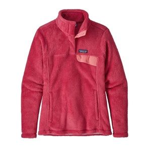 Patagonia Re Tool snap tee pink fleece pullover